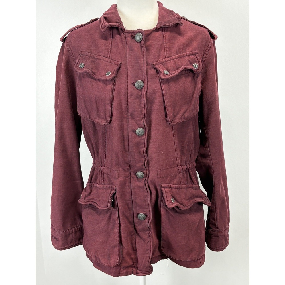 Free People Womens Not Your Brothers Surplus Military Jacket Coat Size Small